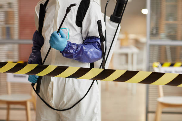 Professional Biohazard Cleanup technician working in Hyannis Port, MA